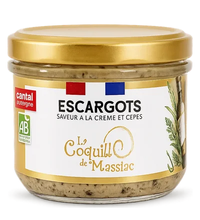 Escargots à la crème et aux cèpes