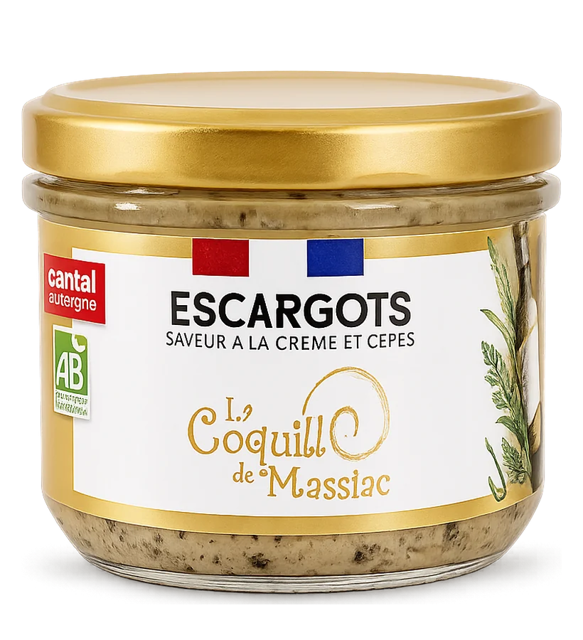 Escargots à la crème et aux cèpes